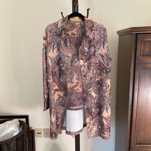 Vintage Weekenders 2 pc Long Jacket (knee length) with matching top